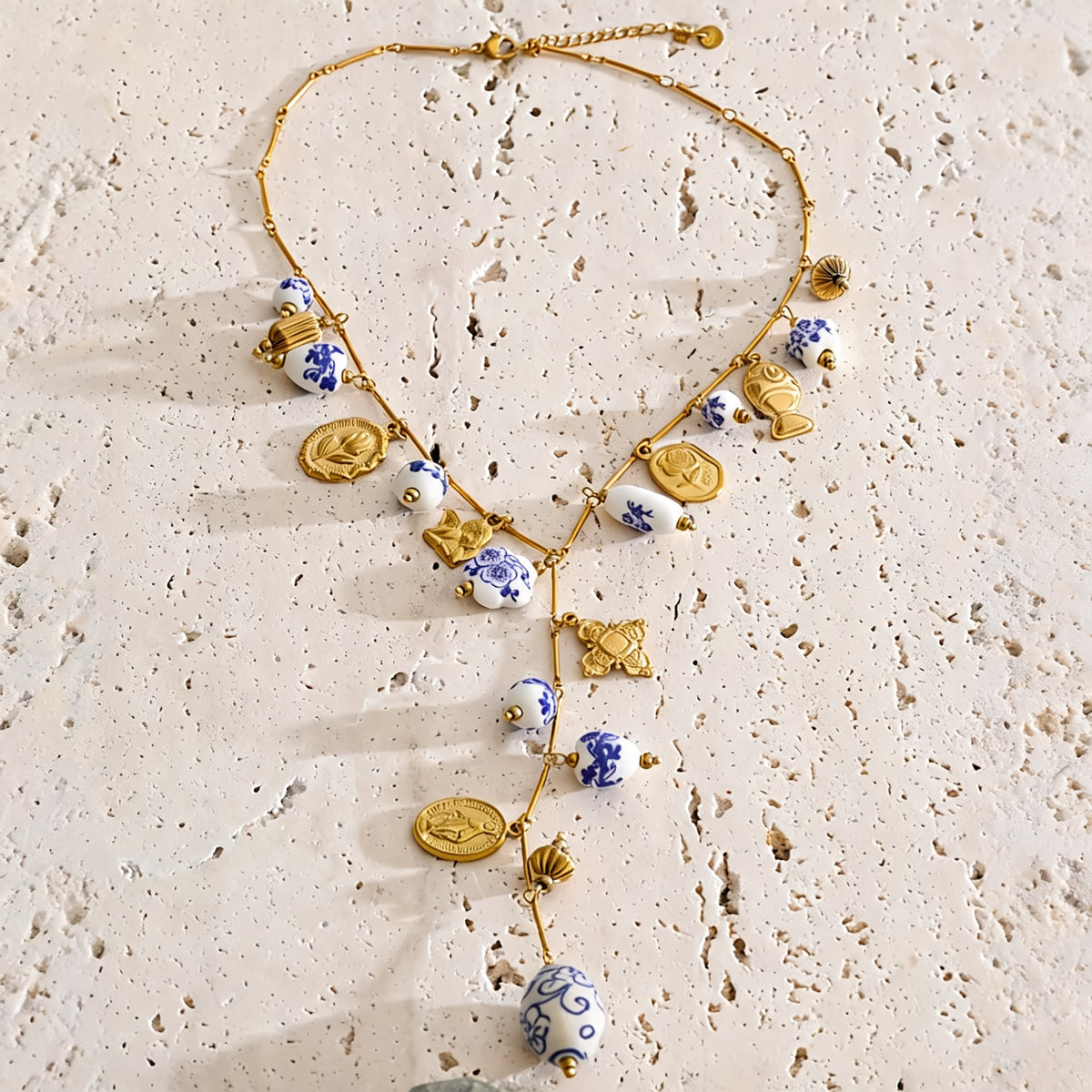 Holly Ceramic Charm Necklace