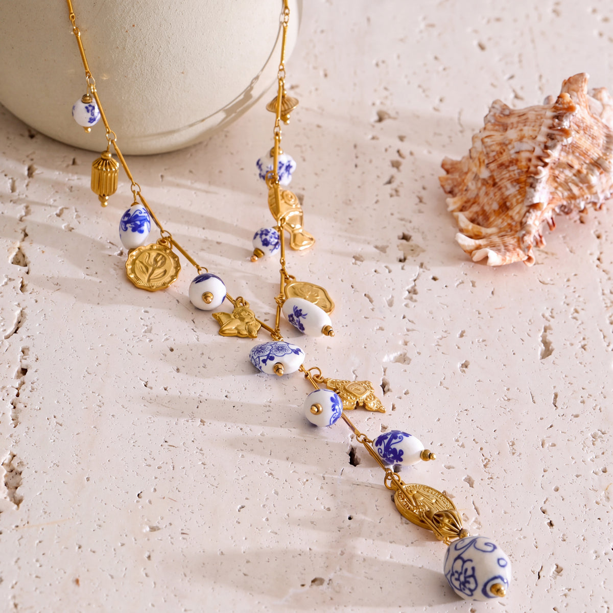 Holly Ceramic Charm Necklace