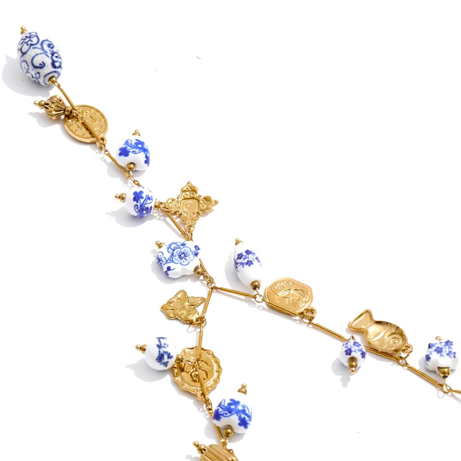 Holly Ceramic Charm Necklace