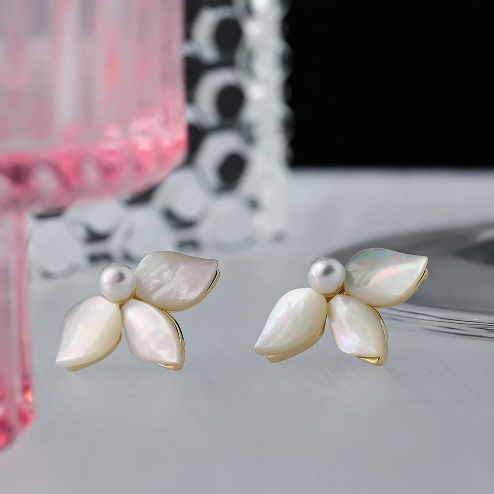 Calla Shell Petal Earrings