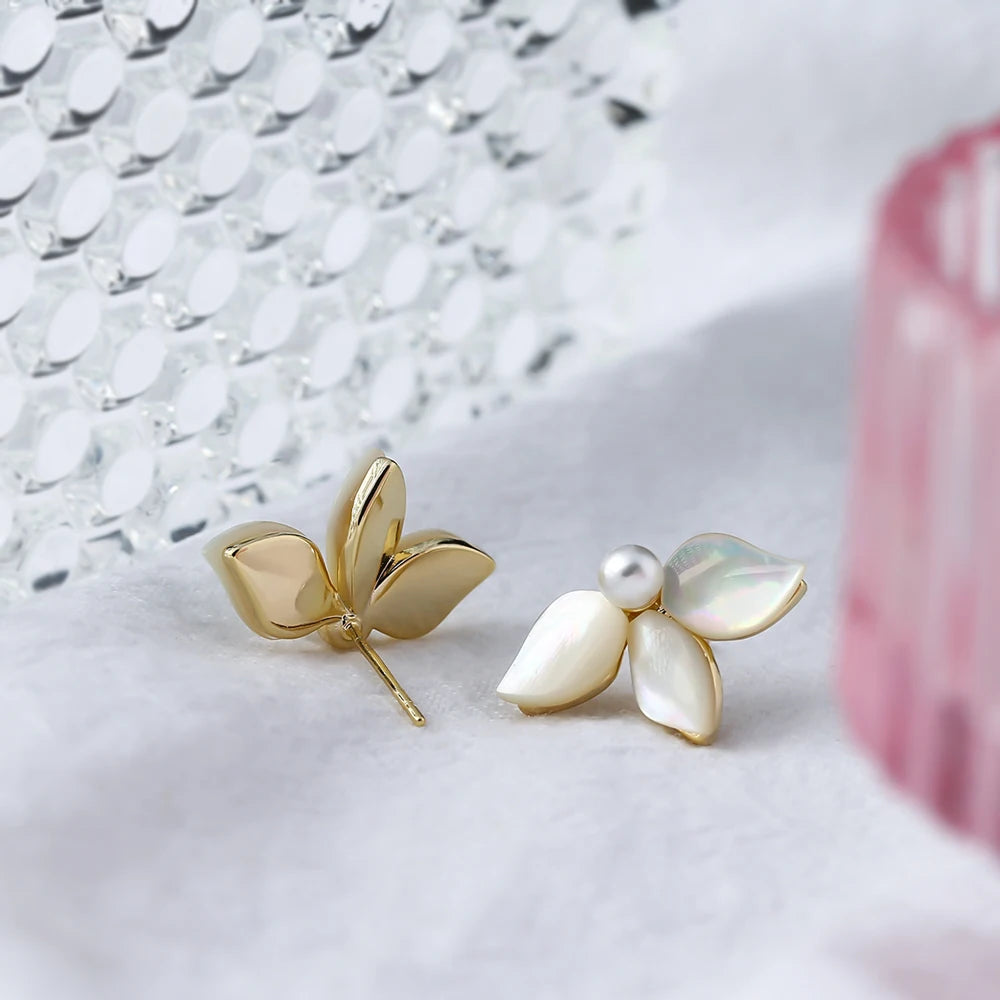 Calla Shell Petal Earrings