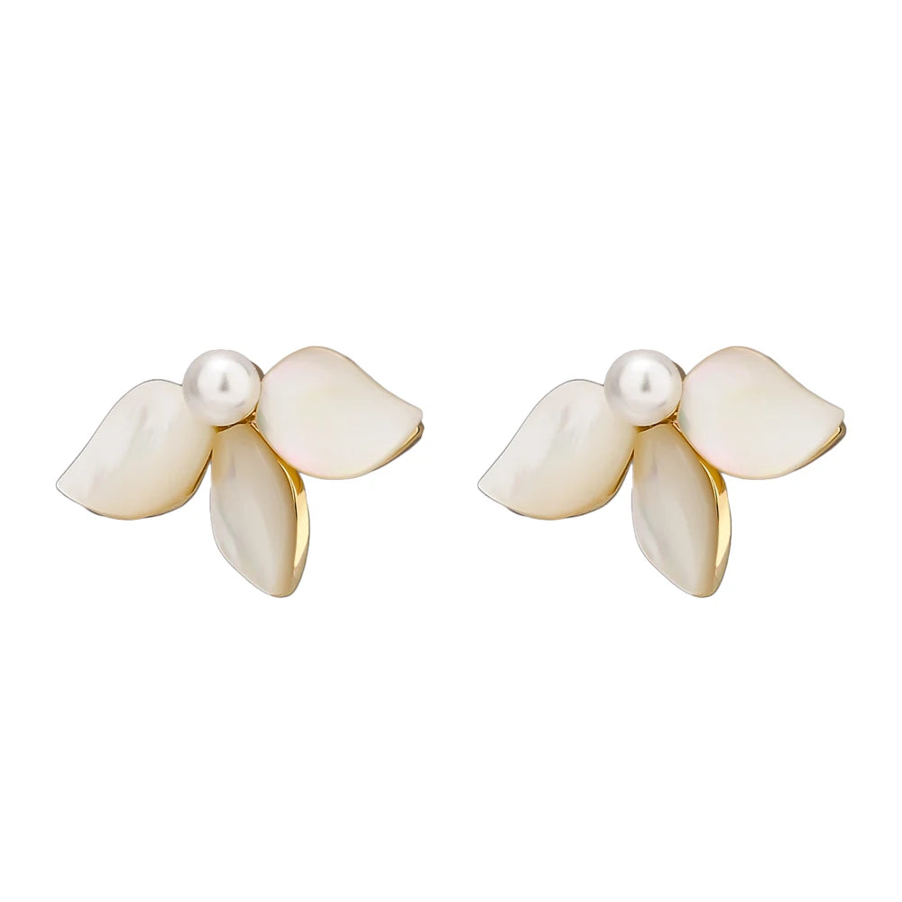 Calla Shell Petal Earrings