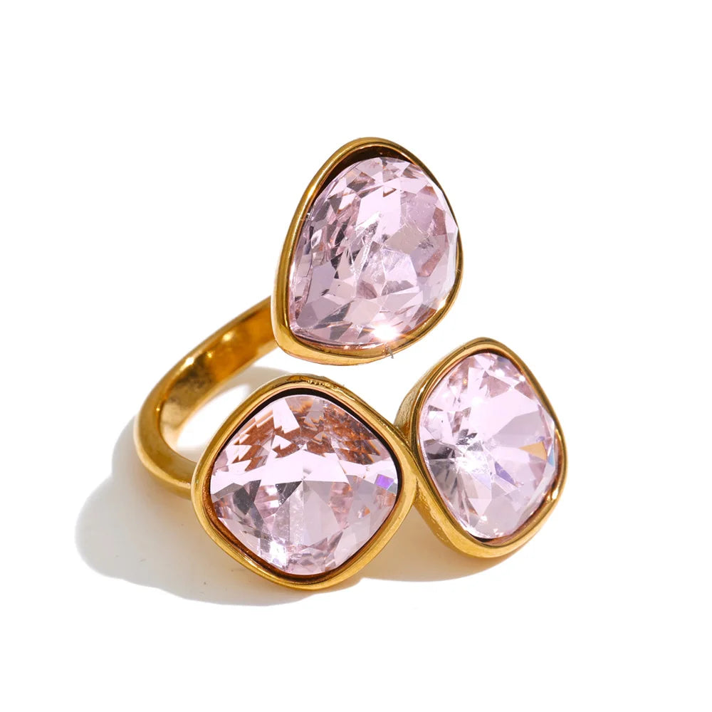 Livy Crystal Square Ring