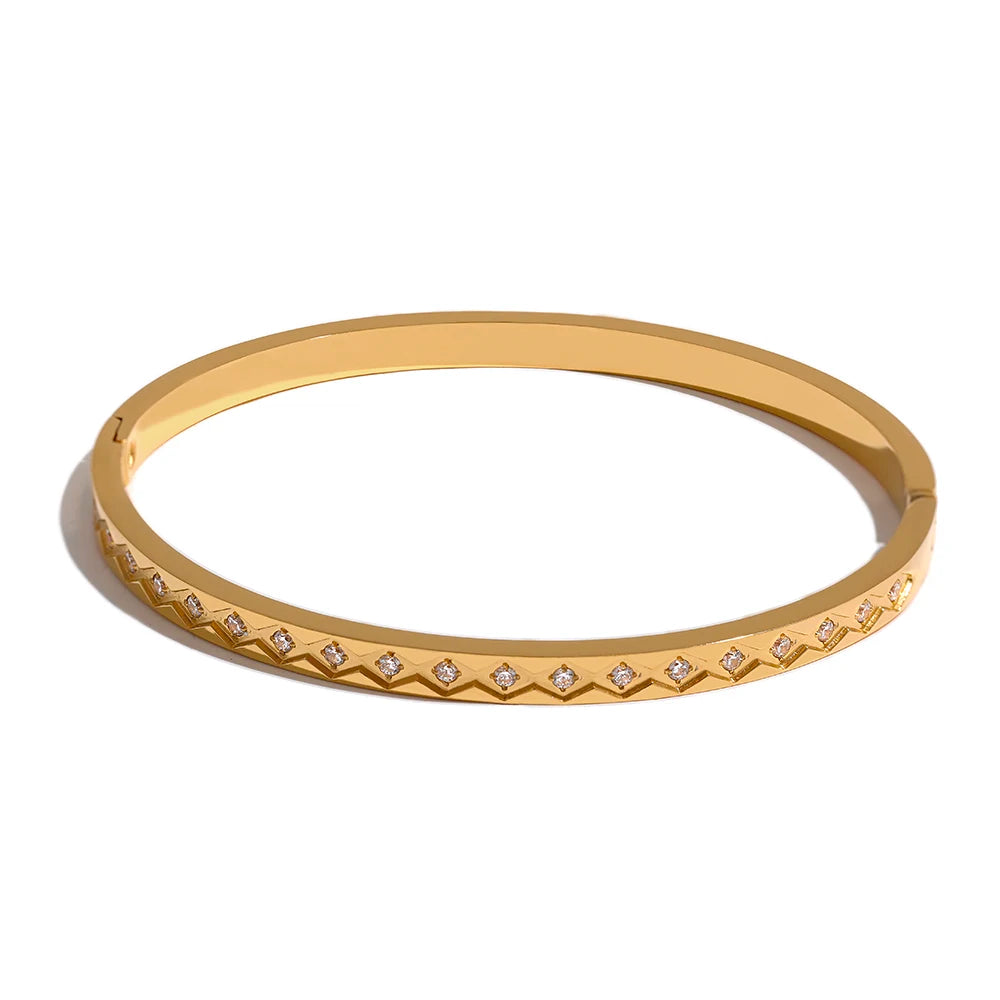 Nina Crystal Bangle