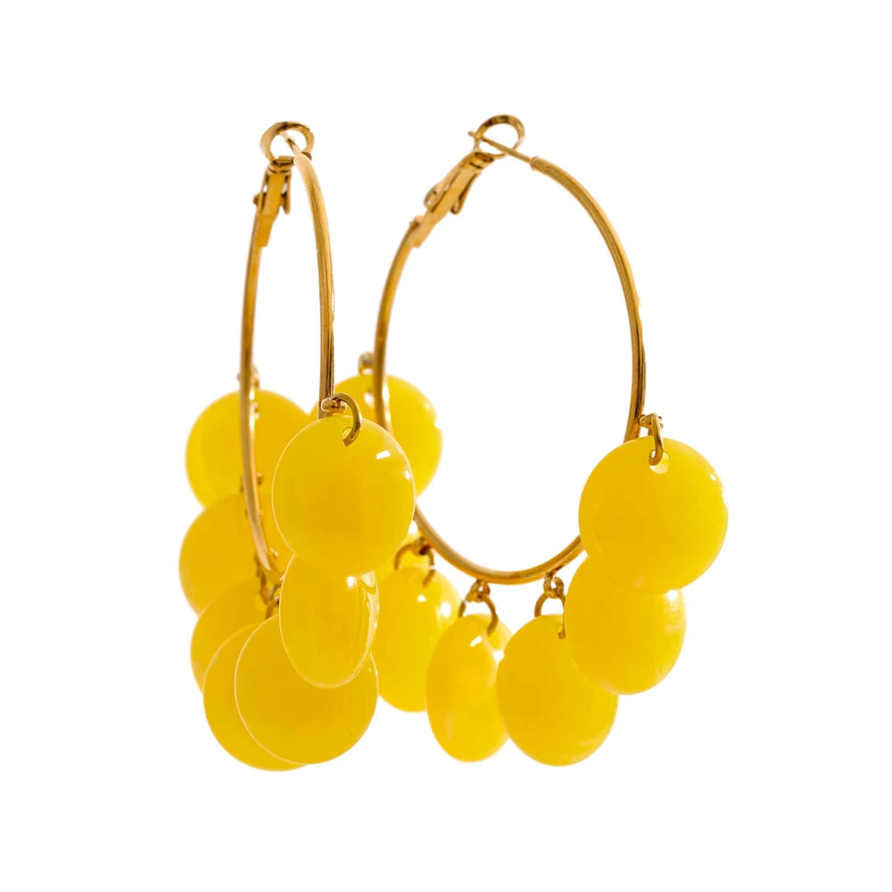 Sunny Resin Charm Earrings