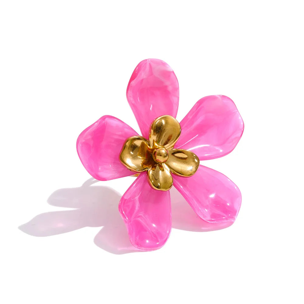 Effie Resin Flower Ring