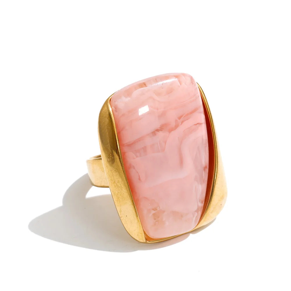 Clio Resin Rectangle Ring