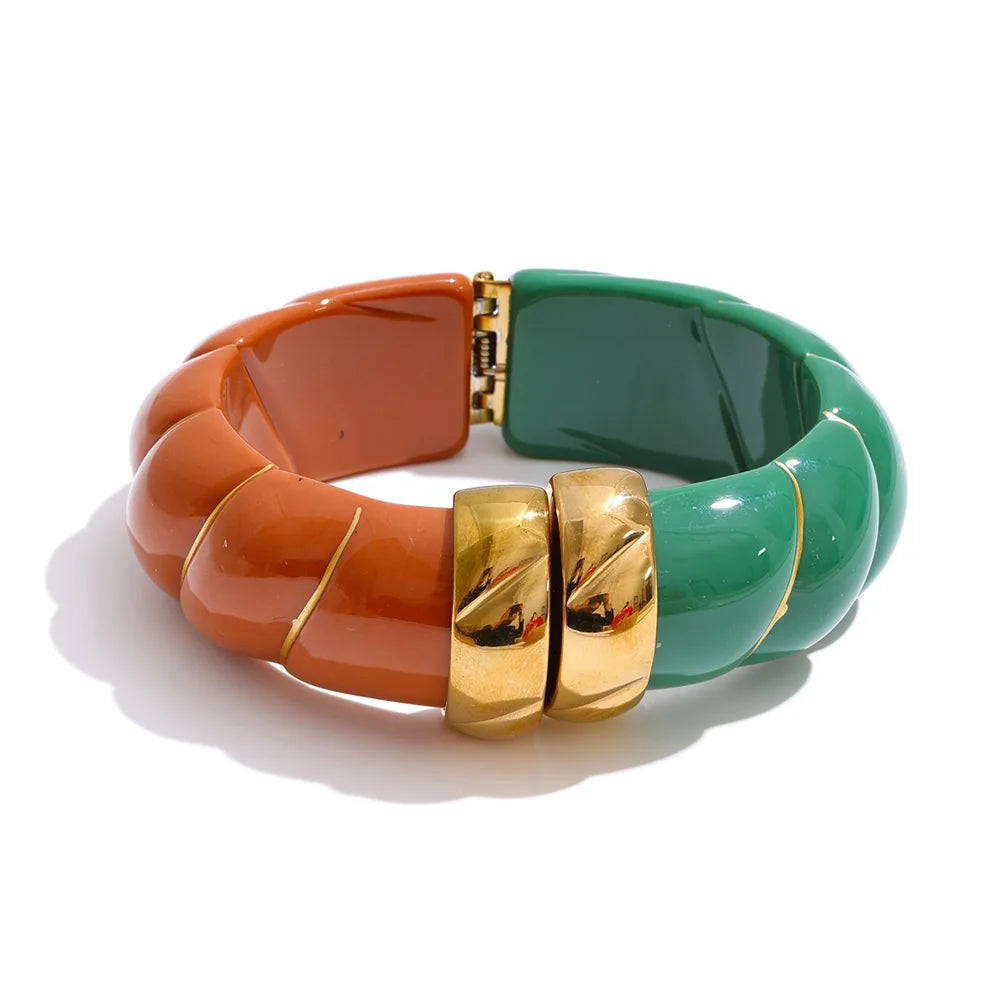 Dune Resin Wide Bangle