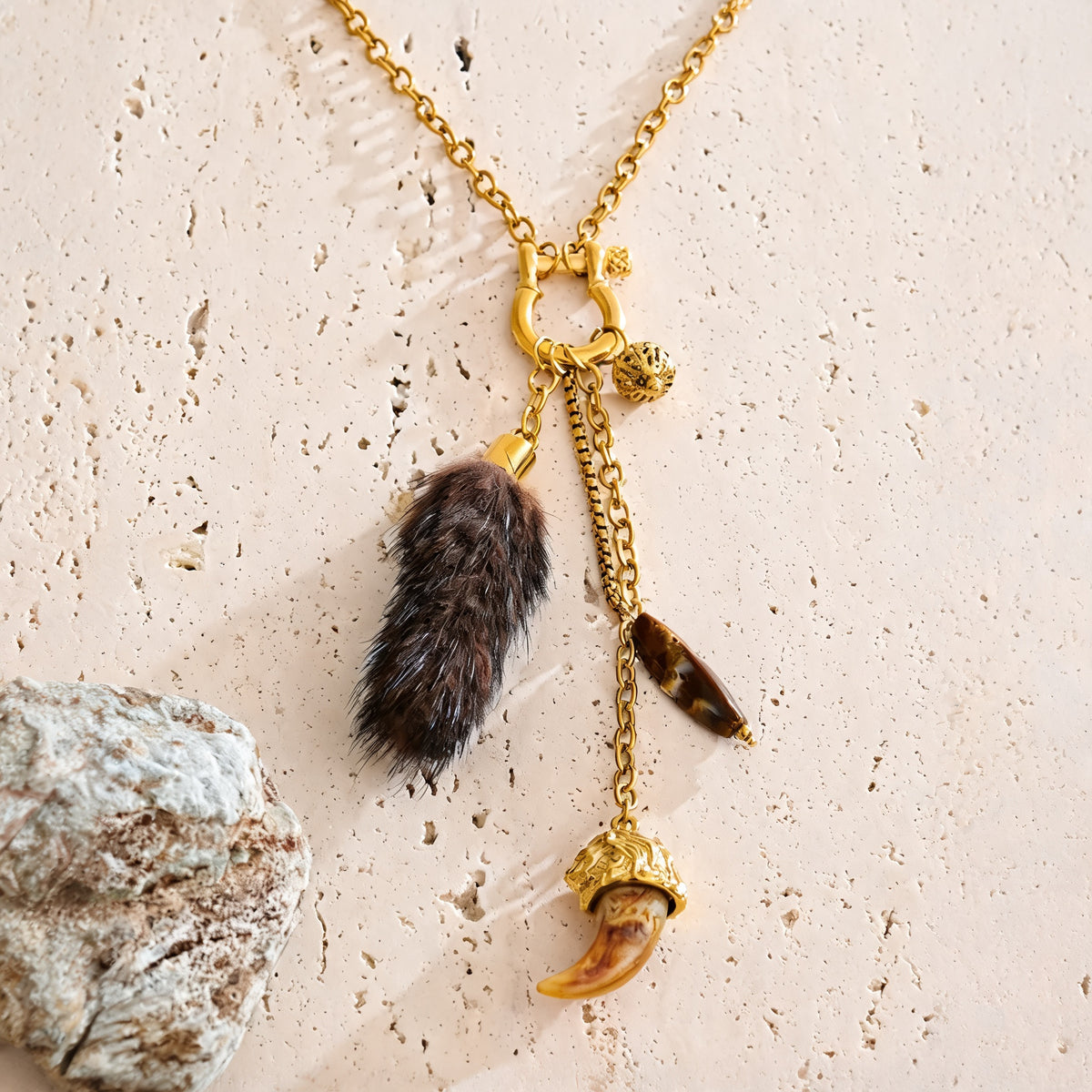 Fenn Tassel Charm Necklace