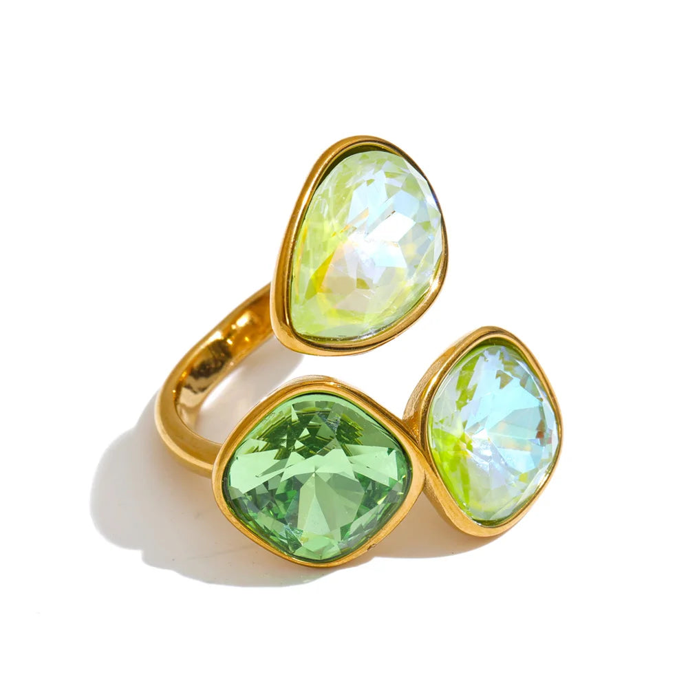 Livy Crystal Square Ring