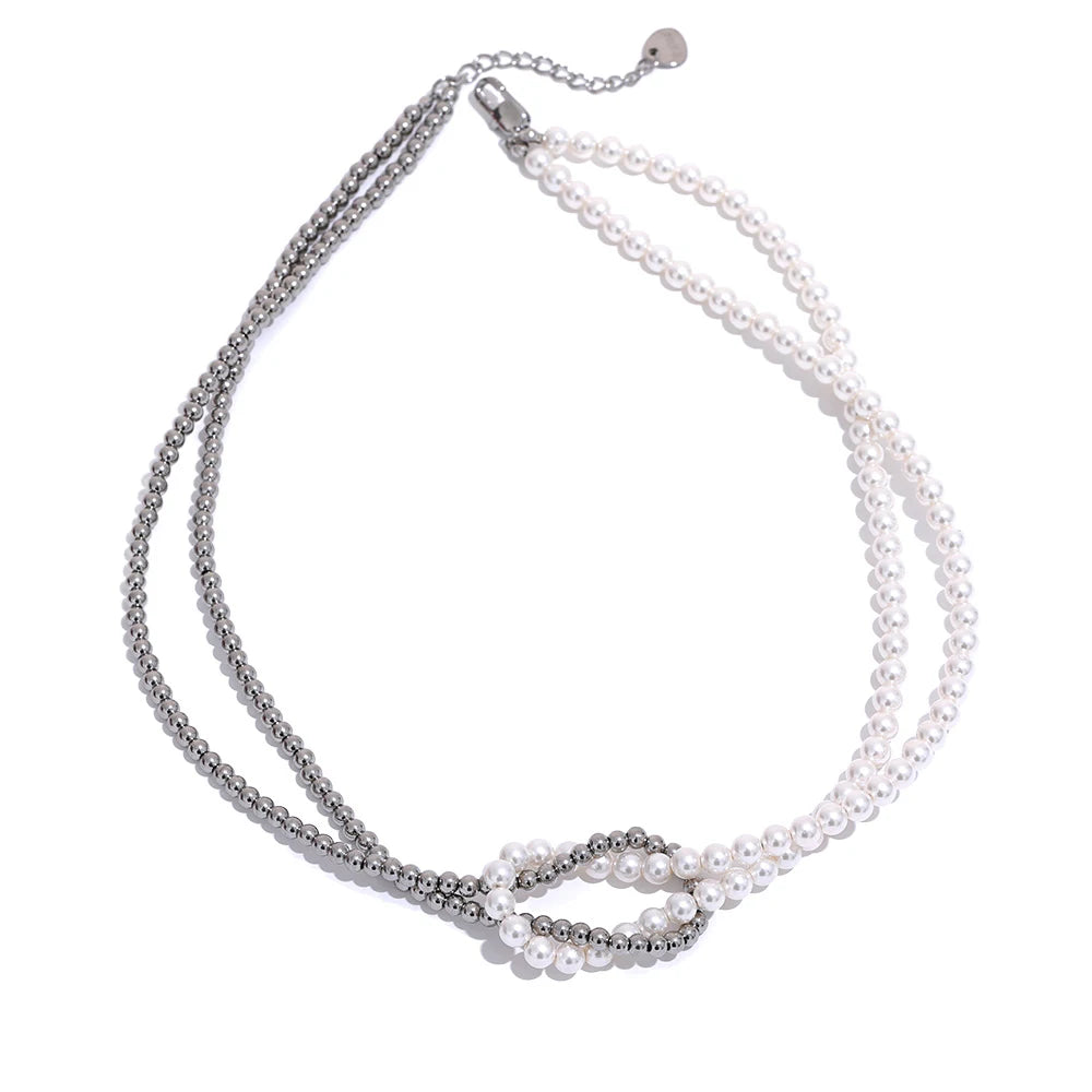 Lane Faux Pearl Necklace