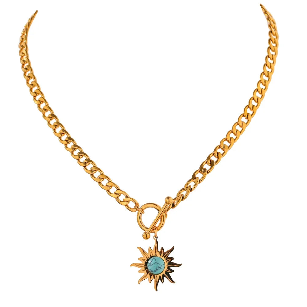 Wilda Sun Pendant Necklace