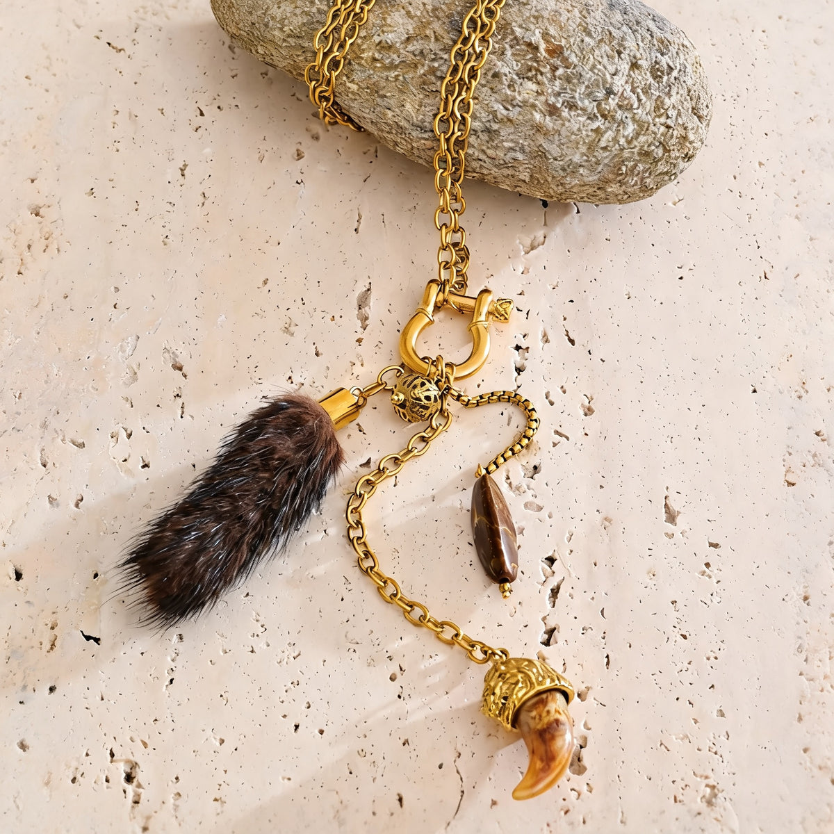 Fenn Tassel Charm Necklace