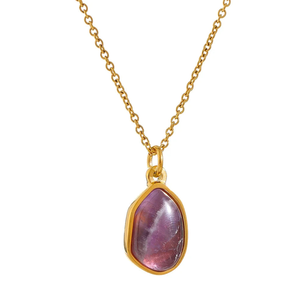 Petra Stone Drop Necklace