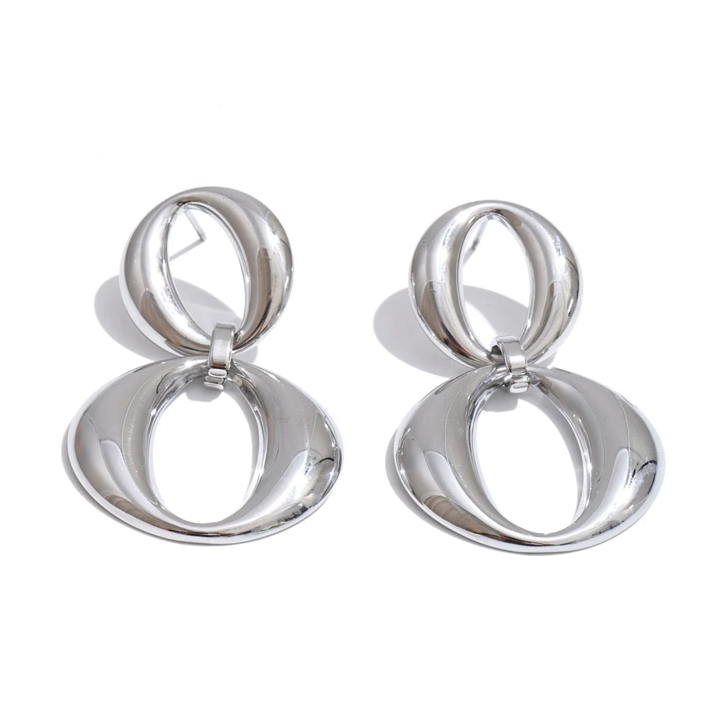 Ida Geometric Drop Earrings