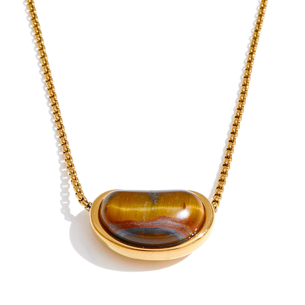 Maisie Domed Stone Necklace