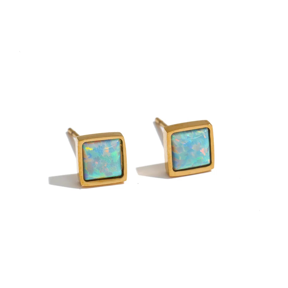 Tansy Stone Stud Earrings