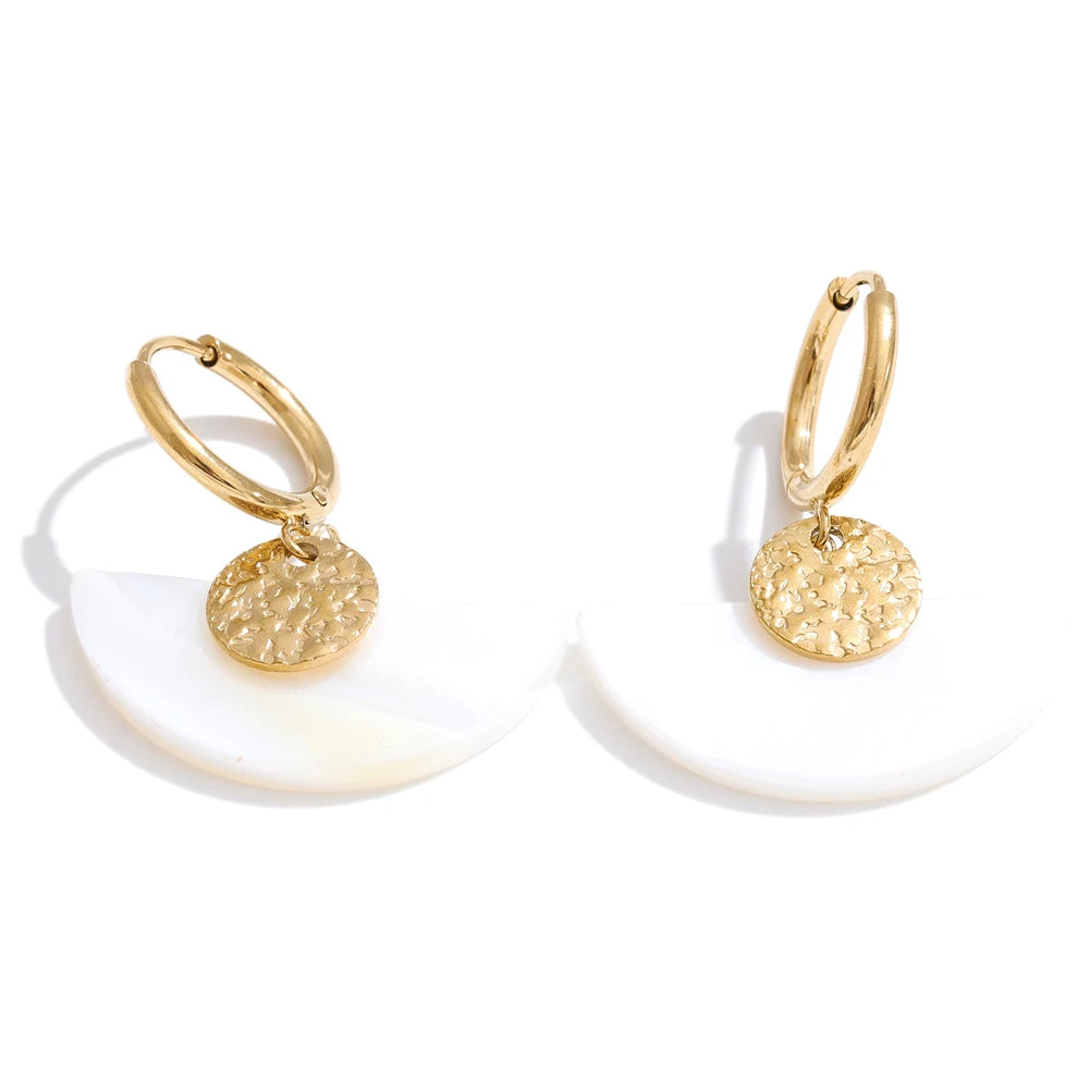 Hollis Stone Drop Hoops