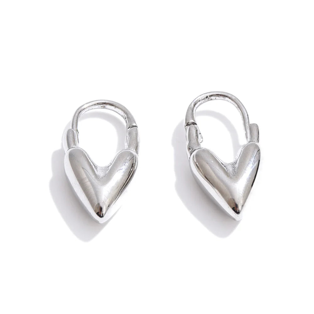 Margo Heart Hoop Earrings