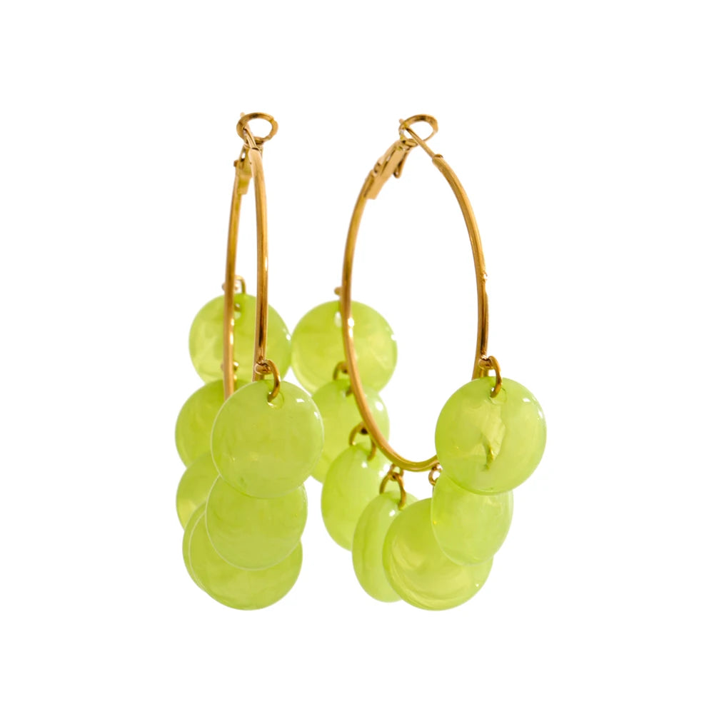 Sunny Resin Charm Earrings