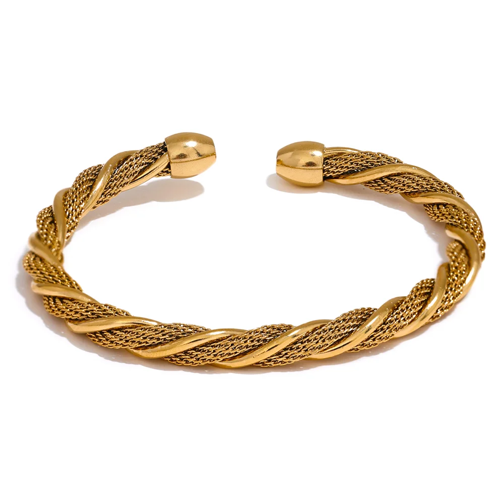 Nia Twisted Cuff Bracelet