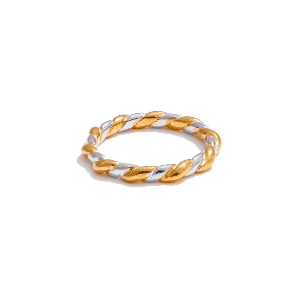 Remi Twisted Two-Tone Ring