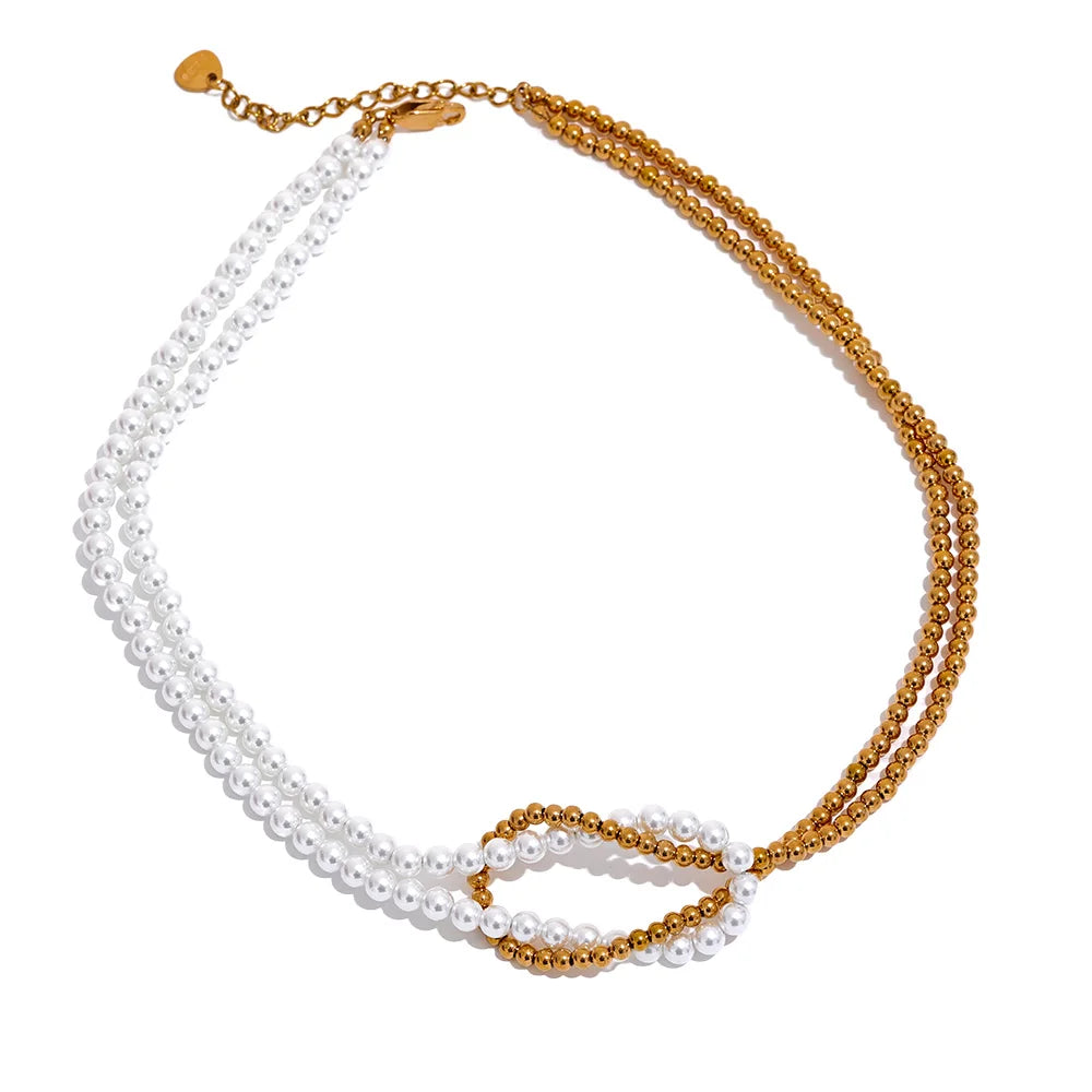 Lane Faux Pearl Necklace