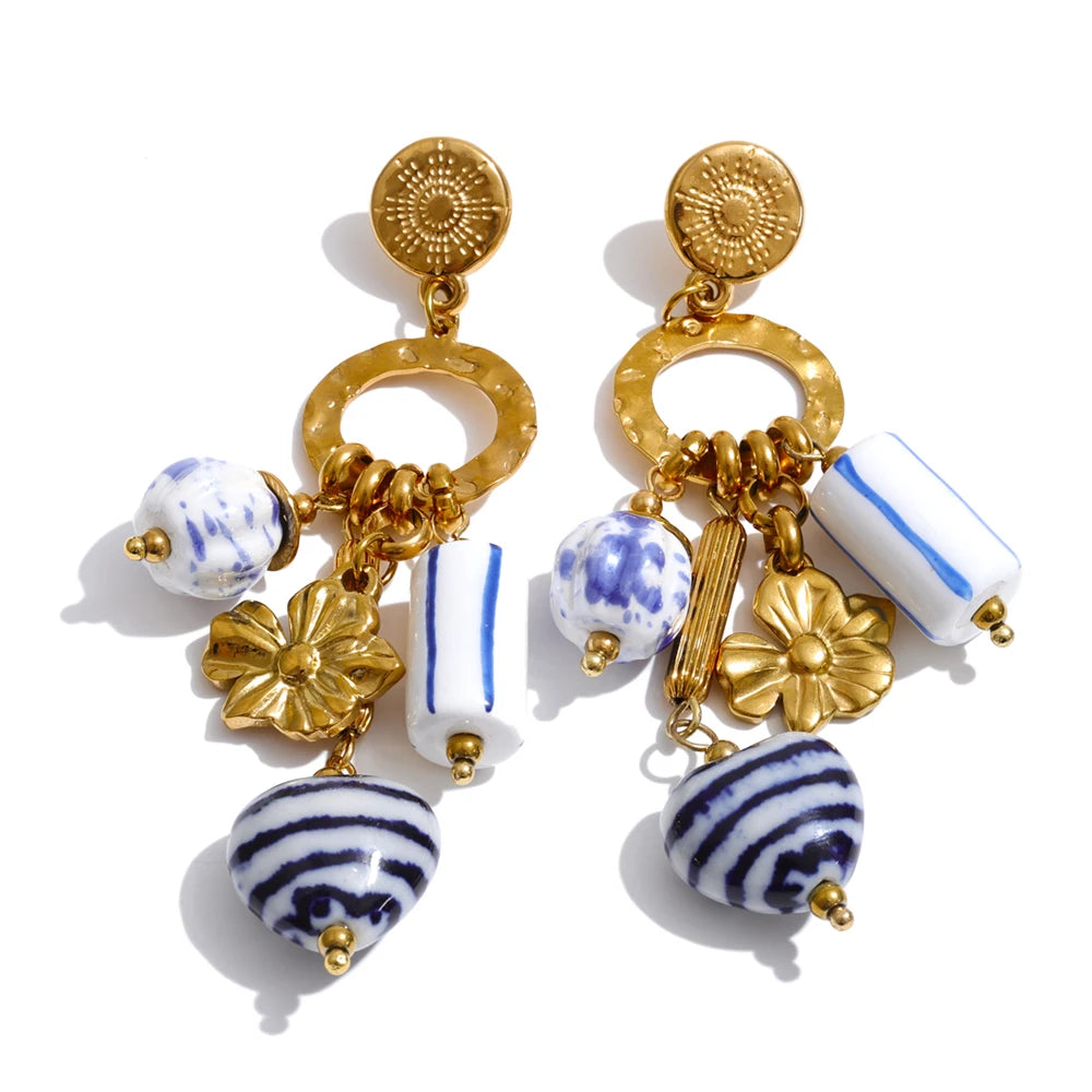 Pia Ceramic Charm Earrings