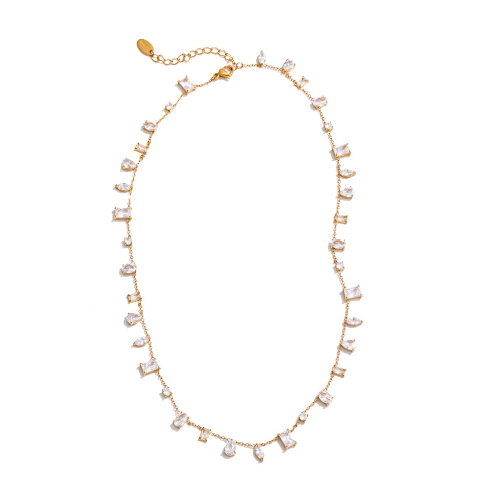 Hadley Crystal Chain Necklace