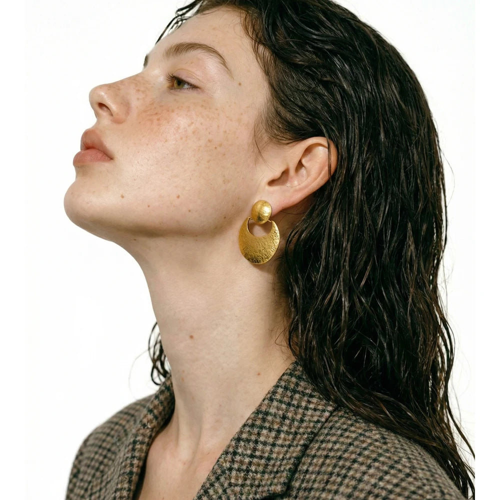 Winslow Hammered Drop Earrings