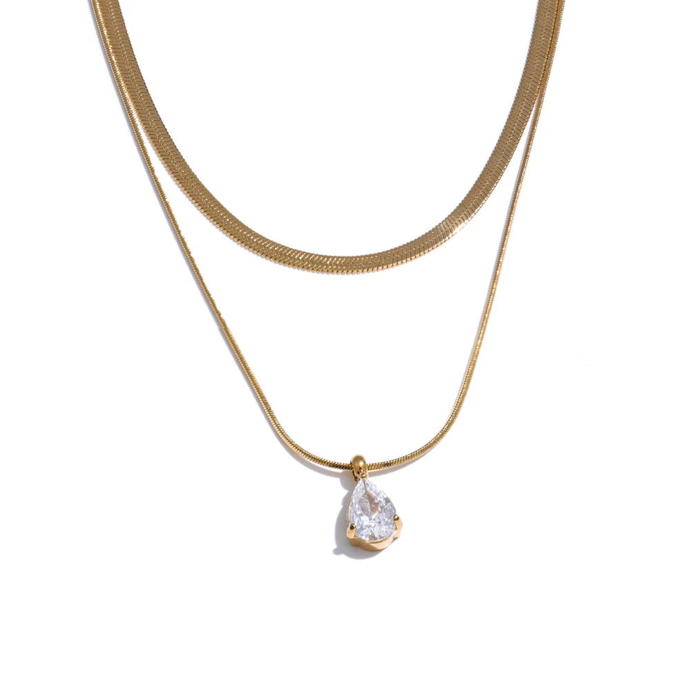 Sadie Layered Drop Necklace