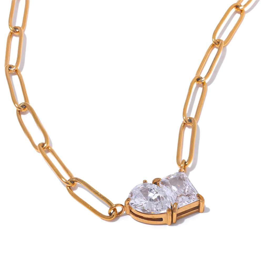Simone Crystal Link Necklace