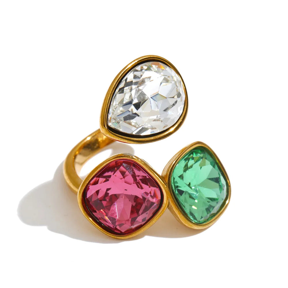 Livy Crystal Square Ring