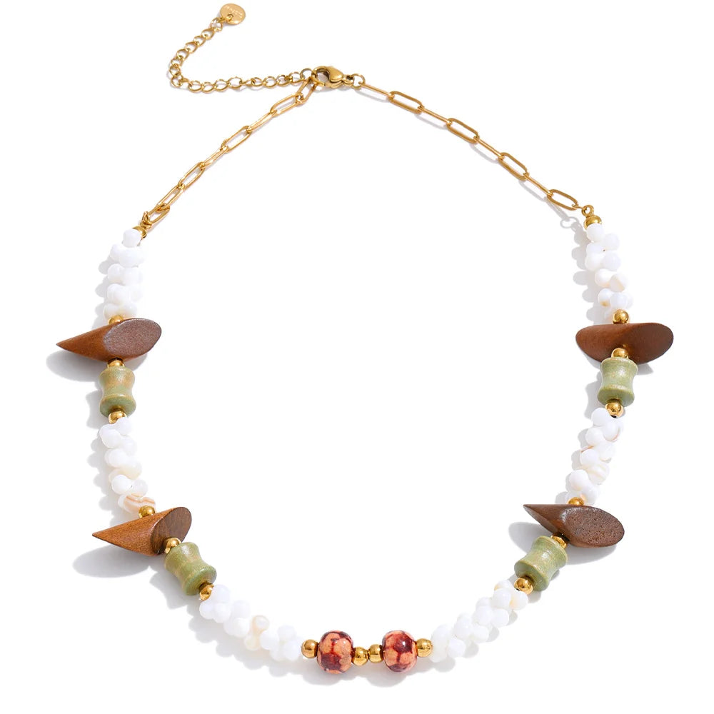 Meadow Shell Bead Necklace