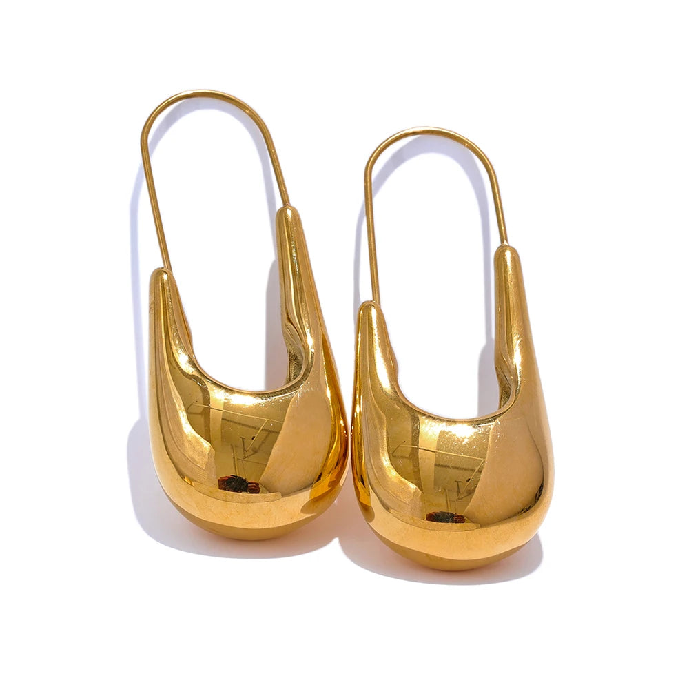 Greer Textured Hoop Earrings