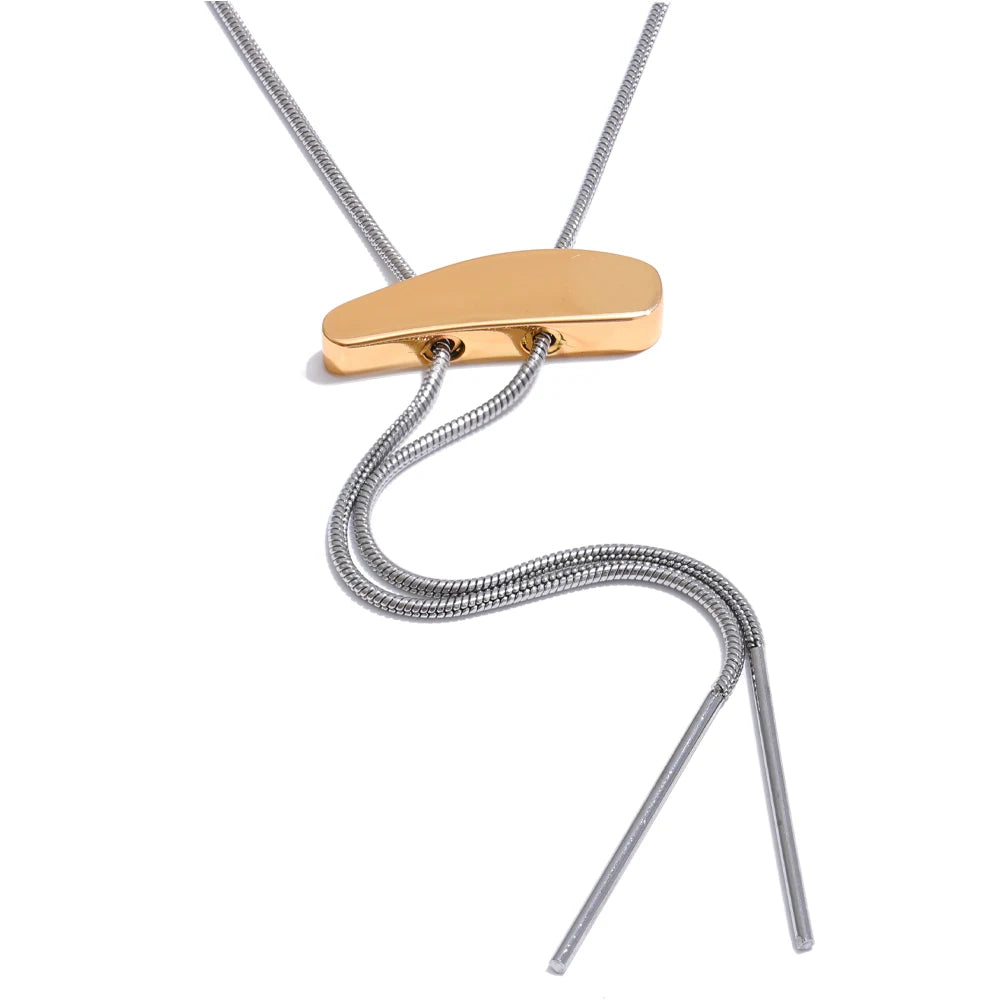 Marlow Long Chain Necklace full view on a white background