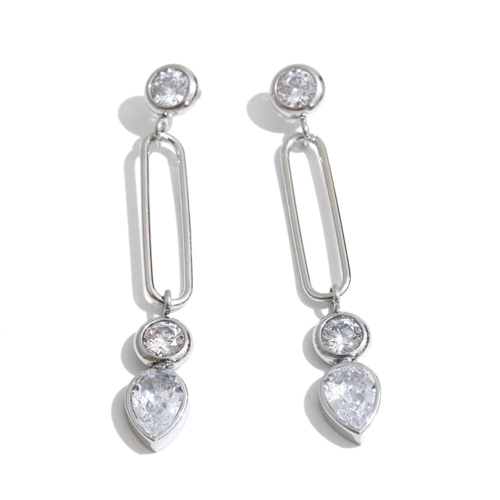 Avery Crystal Link Earrings