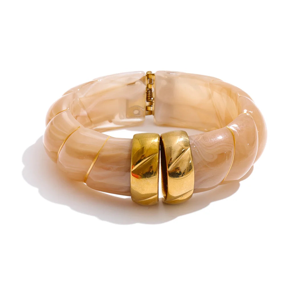 Dune Resin Wide Bangle