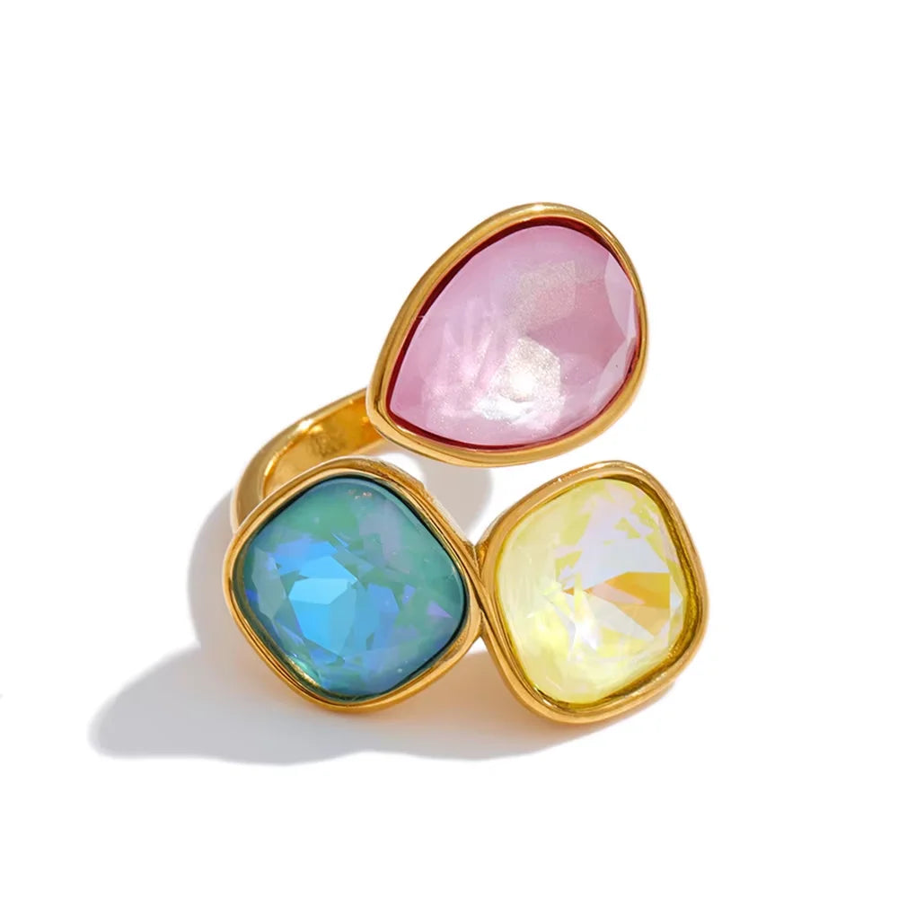 Livy Crystal Square Ring
