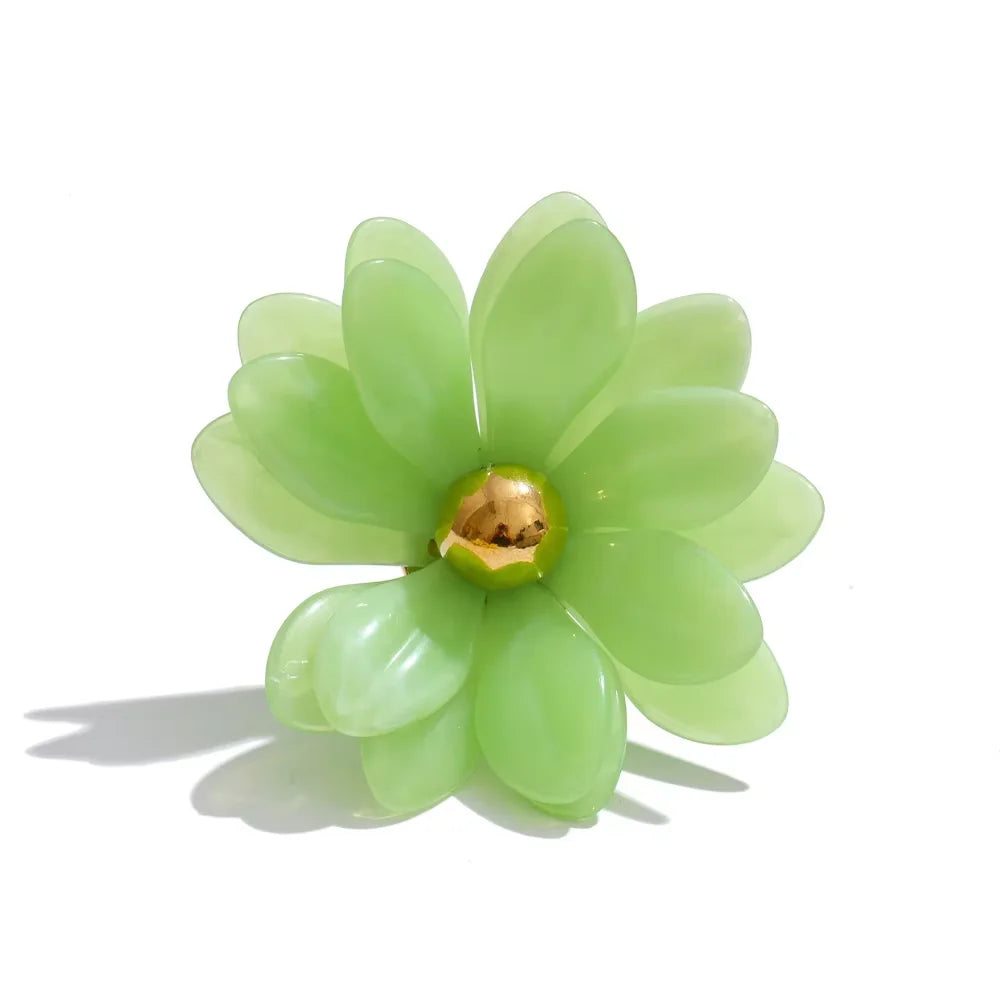 Dahlia Resin Flower Ring