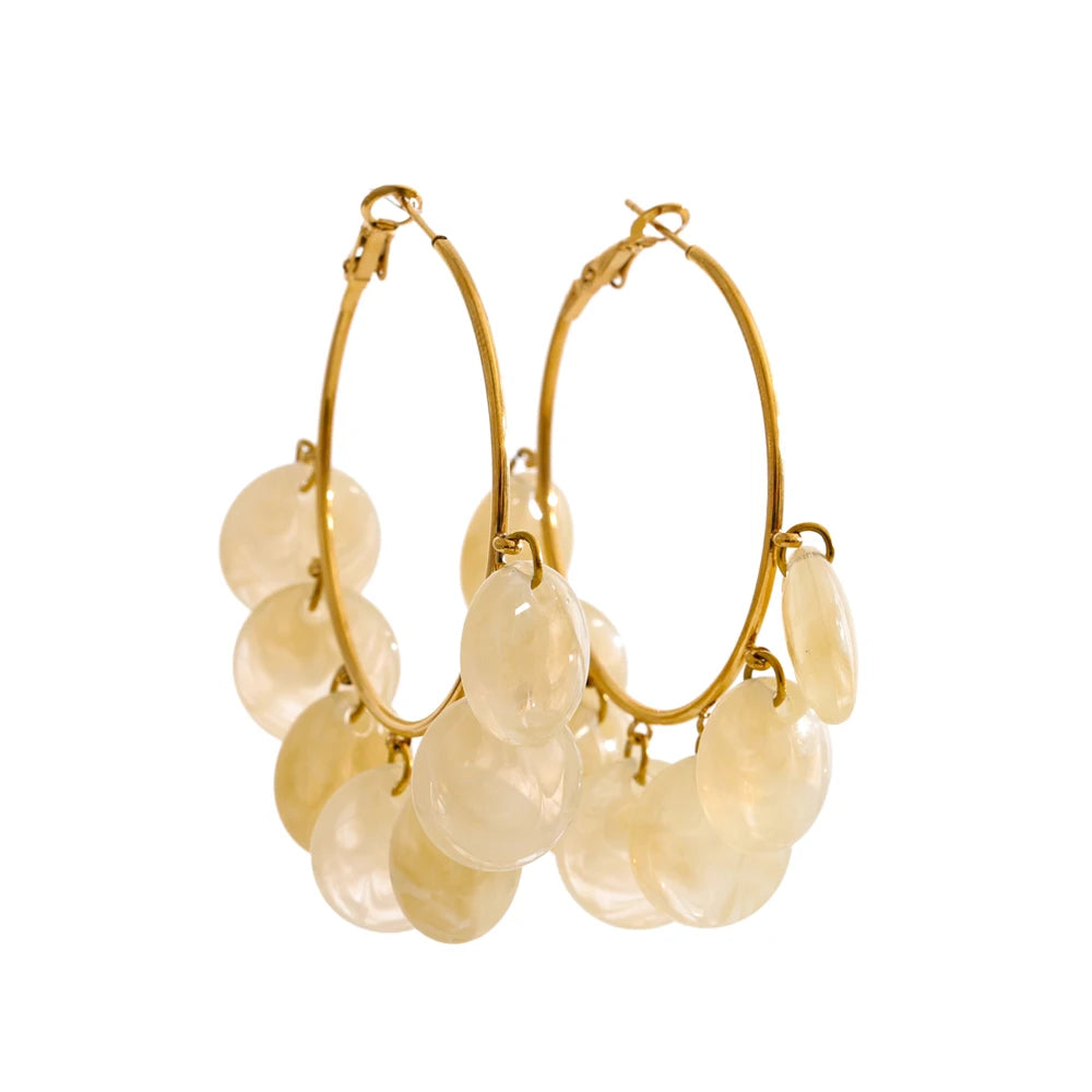 Sunny Resin Charm Earrings