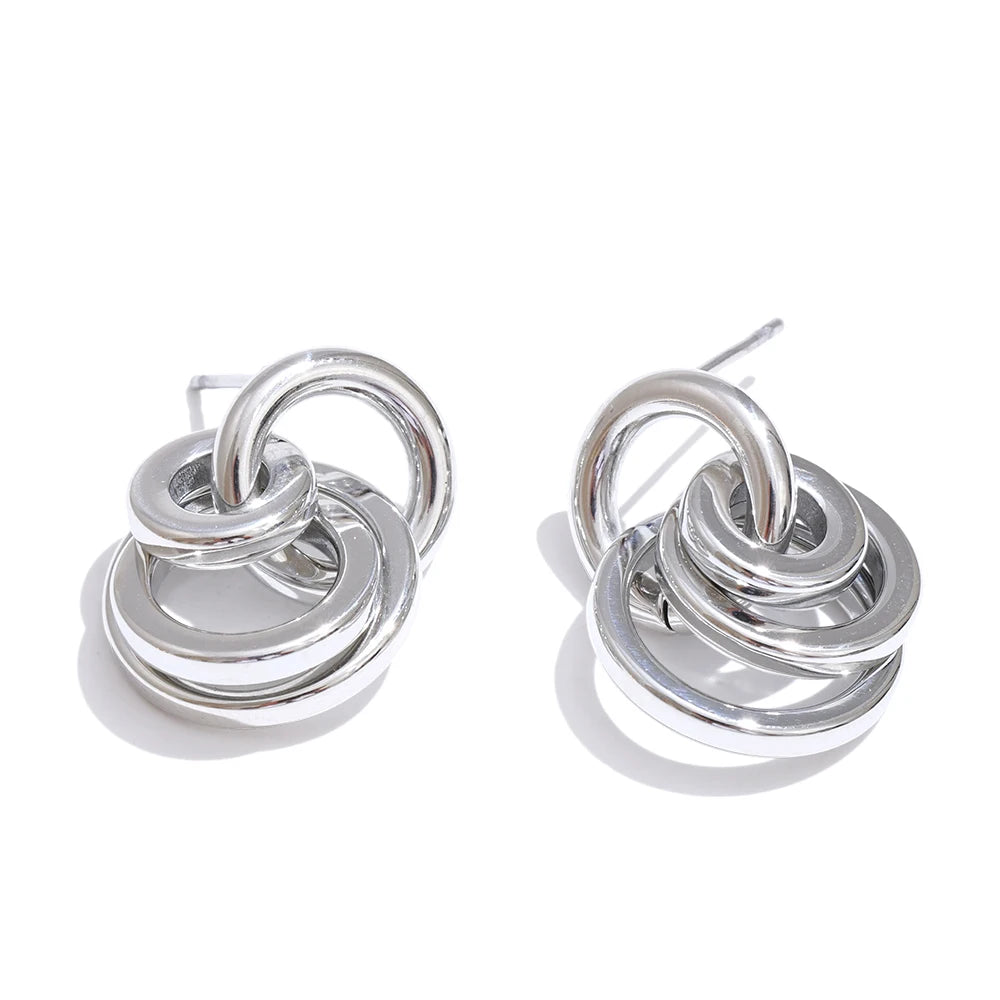 Emmy Circle Drop Earrings