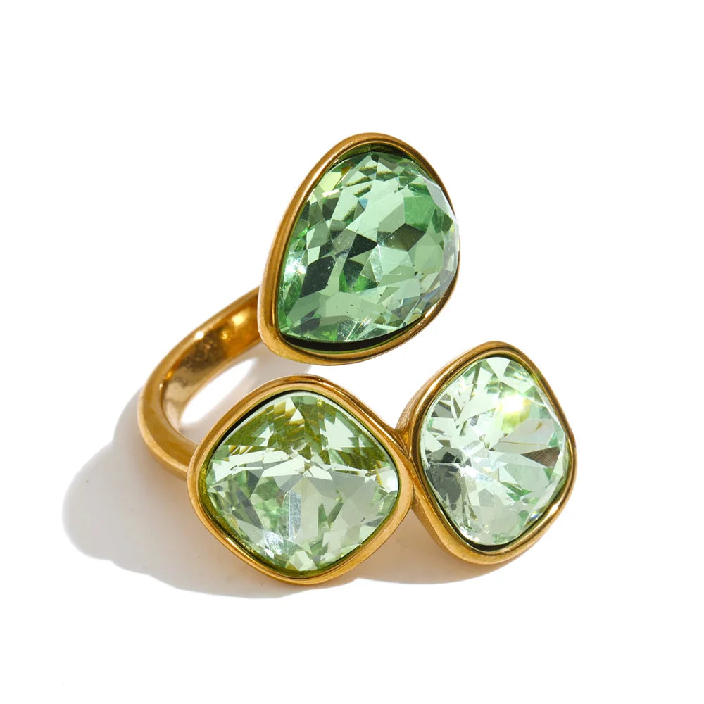 Livy Crystal Square Ring