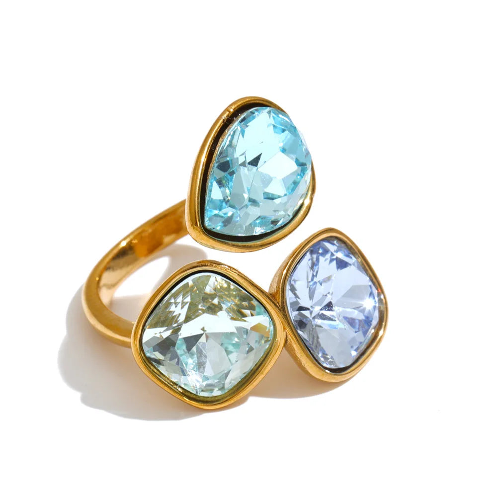 Livy Crystal Square Ring