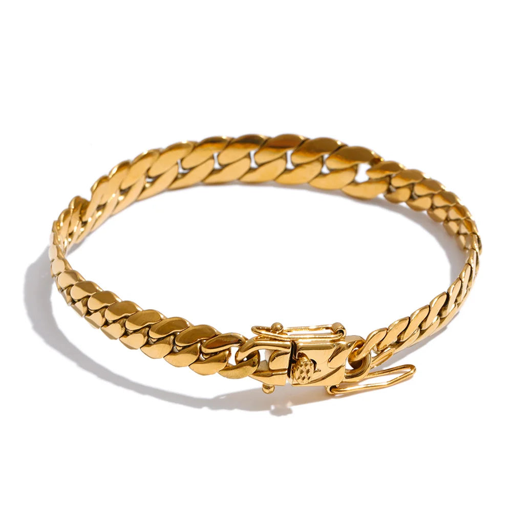 Reese Cuban Chain Bracelet