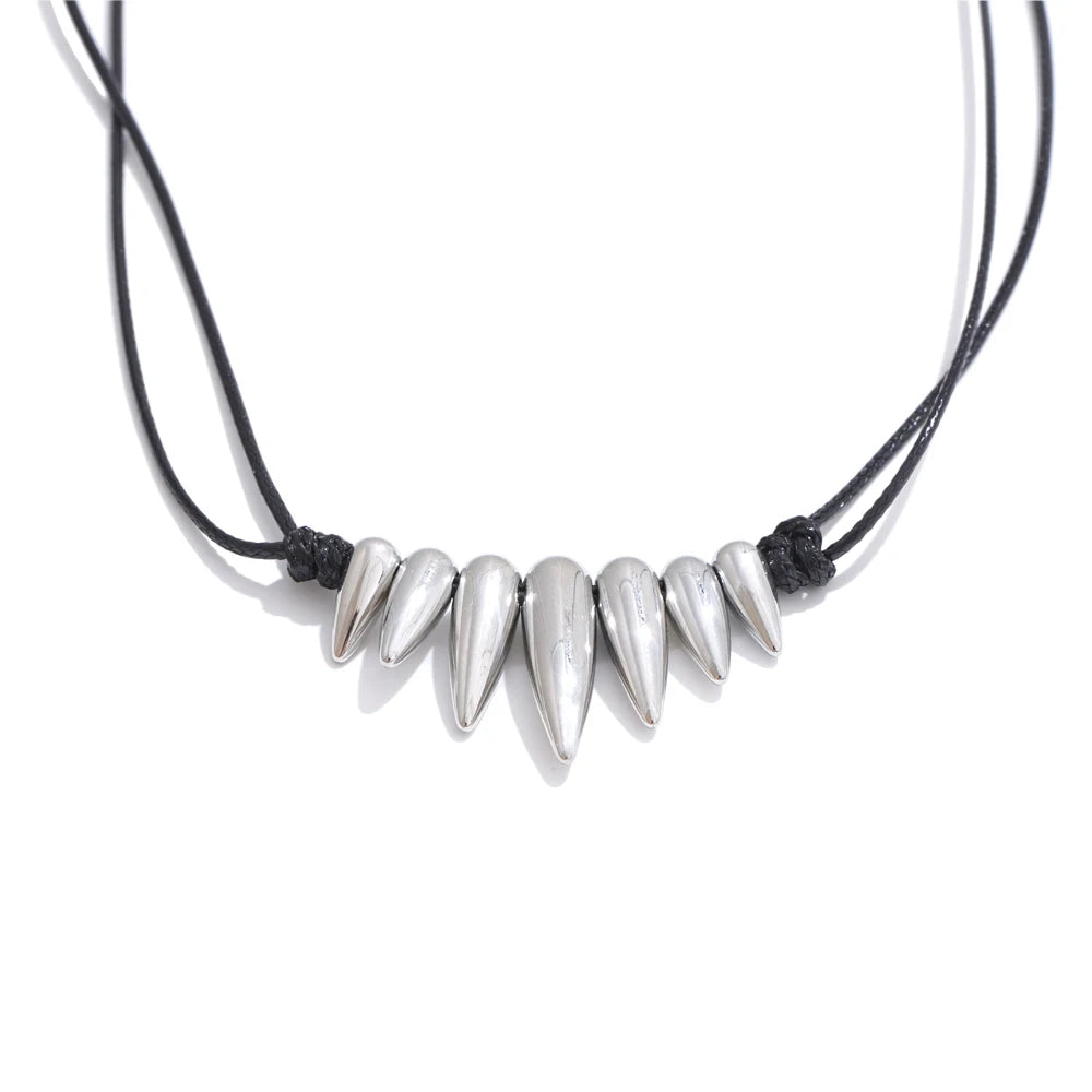 Noa Spike Cord Necklace