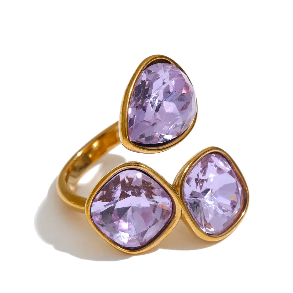 Livy Crystal Square Ring