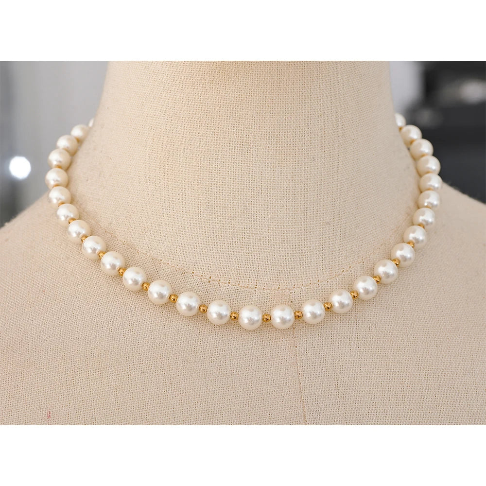 Goldie Faux Pearl Necklace