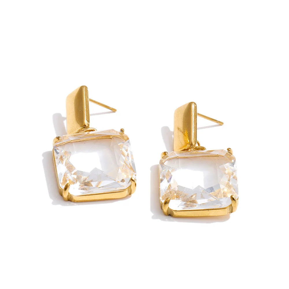 Romy Crystal Drop Earrings