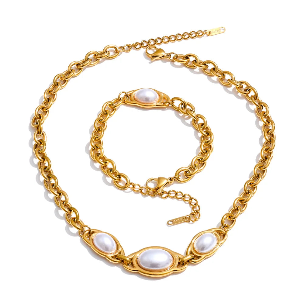 Cleo Faux Pearl Set